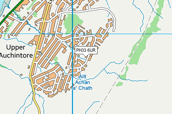 PH33 6UR map - OS VectorMap District (Ordnance Survey)