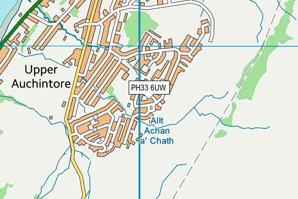 PH33 6UW map - OS VectorMap District (Ordnance Survey)