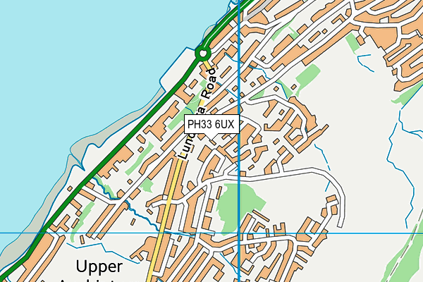 PH33 6UX map - OS VectorMap District (Ordnance Survey)