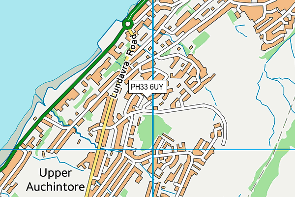 PH33 6UY map - OS VectorMap District (Ordnance Survey)