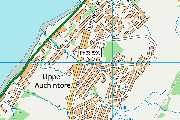 PH33 6XA map - OS VectorMap District (Ordnance Survey)