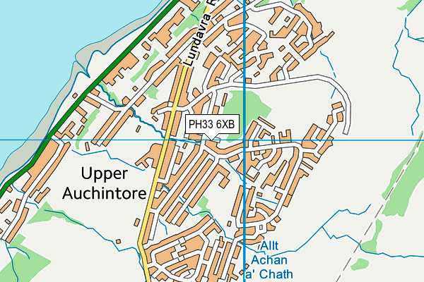 PH33 6XB map - OS VectorMap District (Ordnance Survey)
