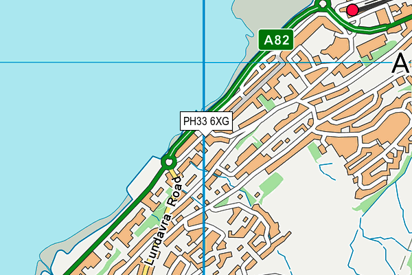PH33 6XG map - OS VectorMap District (Ordnance Survey)