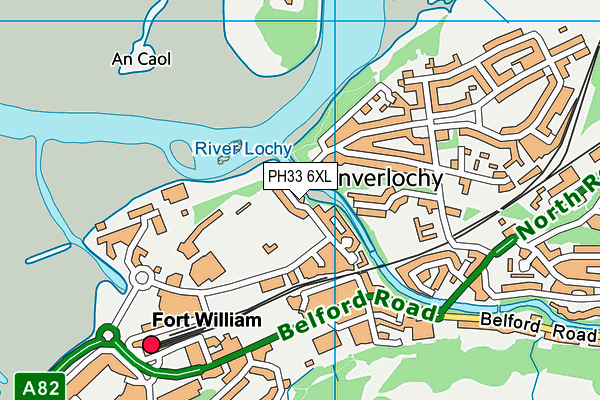 PH33 6XL map - OS VectorMap District (Ordnance Survey)