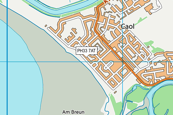 PH33 7AT map - OS VectorMap District (Ordnance Survey)