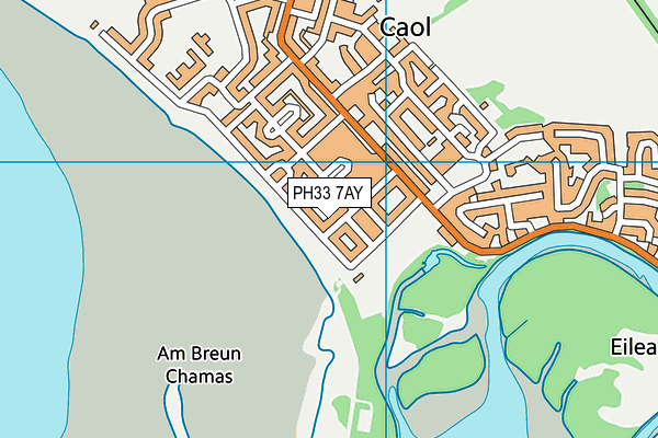 PH33 7AY map - OS VectorMap District (Ordnance Survey)