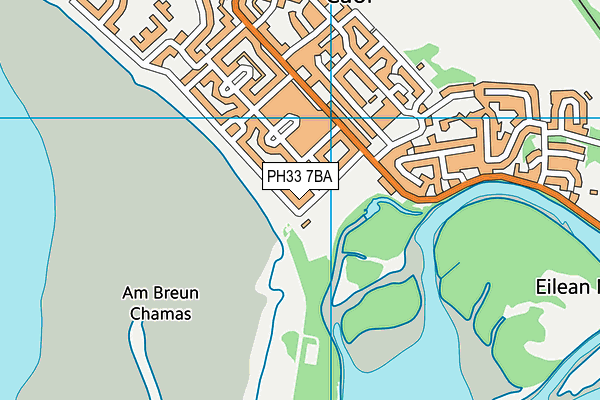 PH33 7BA map - OS VectorMap District (Ordnance Survey)