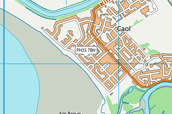 PH33 7BH map - OS VectorMap District (Ordnance Survey)