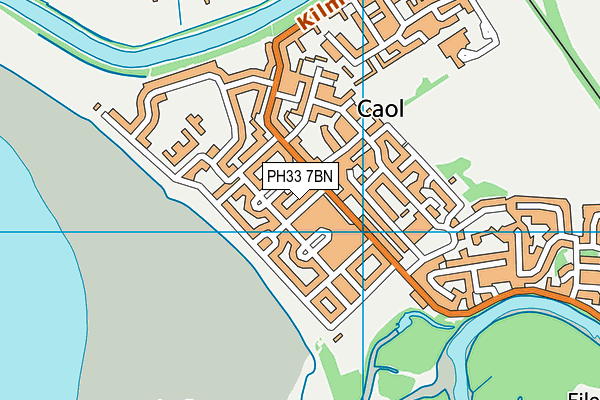 PH33 7BN map - OS VectorMap District (Ordnance Survey)