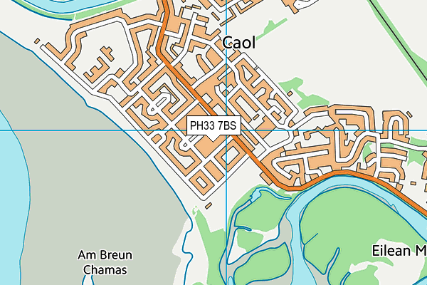 PH33 7BS map - OS VectorMap District (Ordnance Survey)