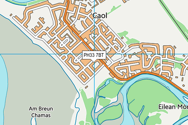 PH33 7BT map - OS VectorMap District (Ordnance Survey)