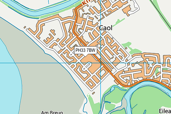 PH33 7BW map - OS VectorMap District (Ordnance Survey)