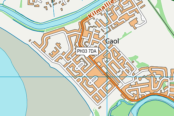 PH33 7DA map - OS VectorMap District (Ordnance Survey)