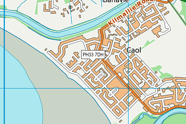 PH33 7DH map - OS VectorMap District (Ordnance Survey)