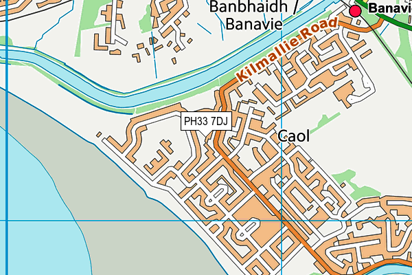 PH33 7DJ map - OS VectorMap District (Ordnance Survey)