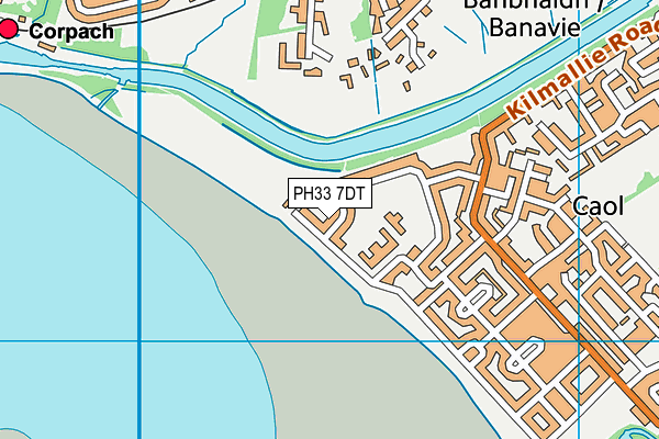 PH33 7DT map - OS VectorMap District (Ordnance Survey)