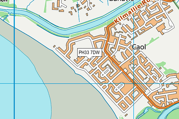 PH33 7DW map - OS VectorMap District (Ordnance Survey)