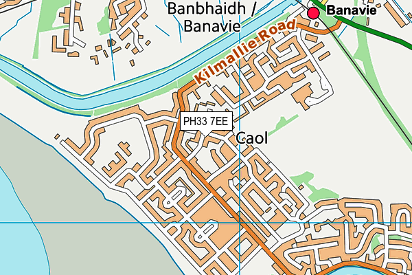 PH33 7EE map - OS VectorMap District (Ordnance Survey)