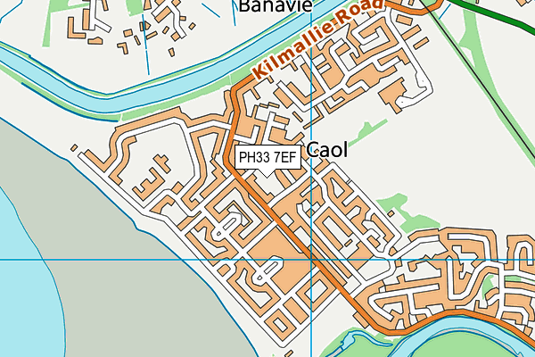 PH33 7EF map - OS VectorMap District (Ordnance Survey)