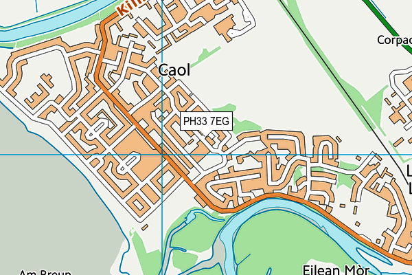 PH33 7EG map - OS VectorMap District (Ordnance Survey)