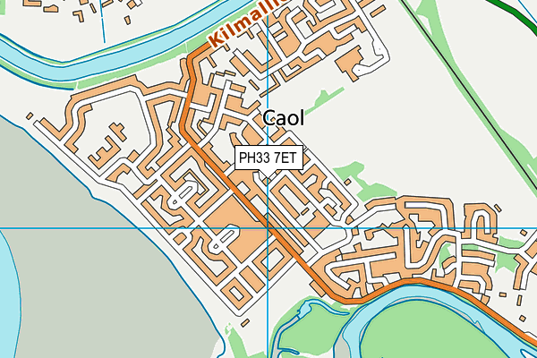 PH33 7ET map - OS VectorMap District (Ordnance Survey)