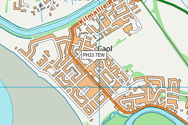PH33 7EW map - OS VectorMap District (Ordnance Survey)