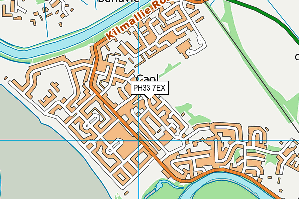 PH33 7EX map - OS VectorMap District (Ordnance Survey)