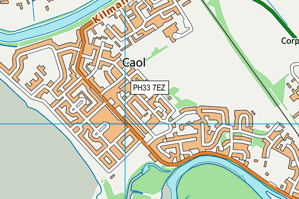 PH33 7EZ map - OS VectorMap District (Ordnance Survey)