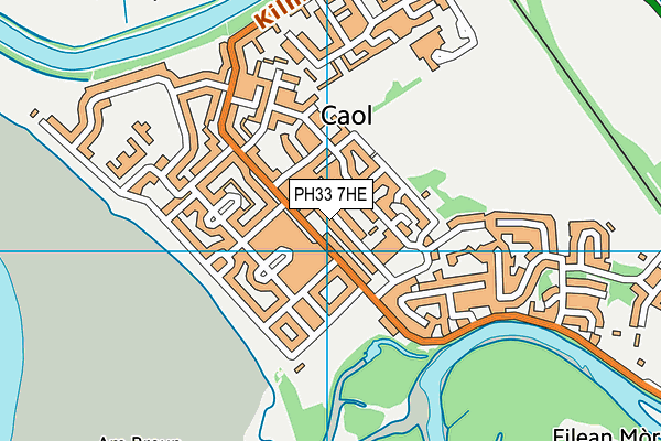 PH33 7HE map - OS VectorMap District (Ordnance Survey)