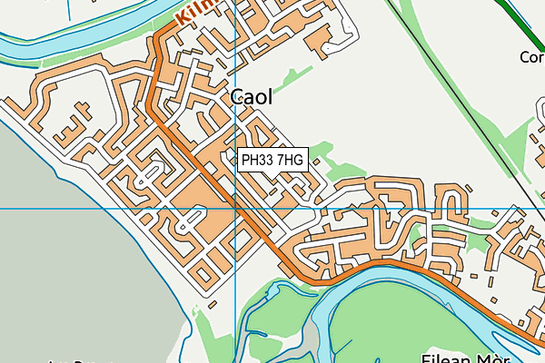 PH33 7HG map - OS VectorMap District (Ordnance Survey)