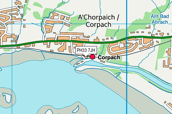 PH33 7JH map - OS VectorMap District (Ordnance Survey)