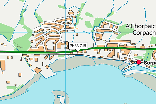 PH33 7JR map - OS VectorMap District (Ordnance Survey)