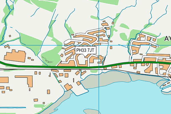 PH33 7JT map - OS VectorMap District (Ordnance Survey)