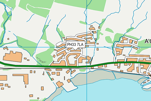 PH33 7LA map - OS VectorMap District (Ordnance Survey)