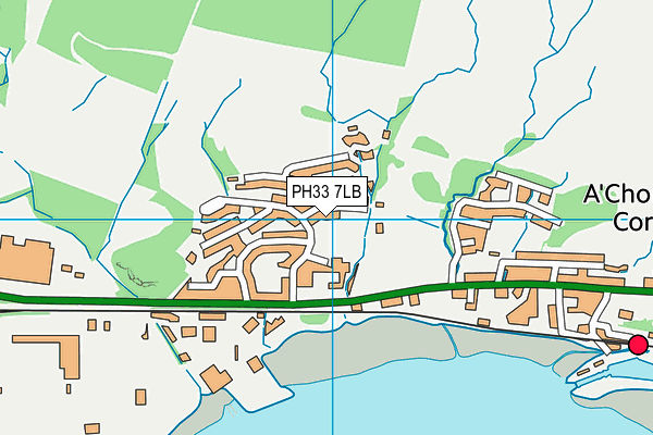PH33 7LB map - OS VectorMap District (Ordnance Survey)