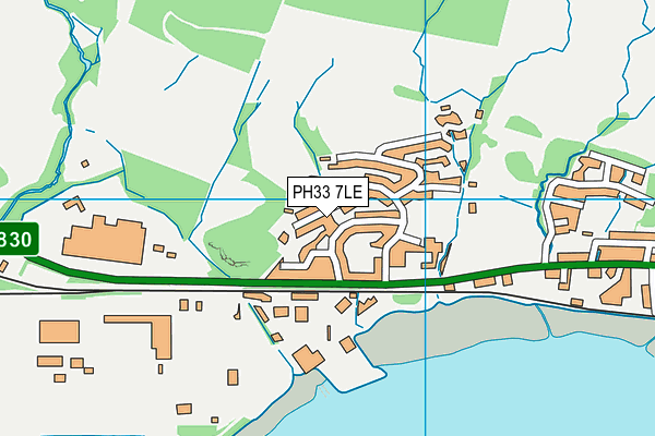 PH33 7LE map - OS VectorMap District (Ordnance Survey)