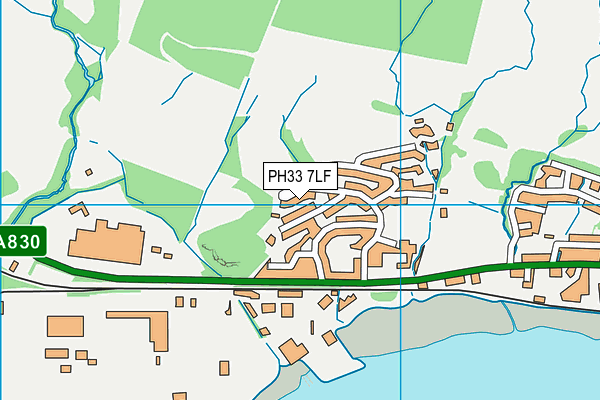 PH33 7LF map - OS VectorMap District (Ordnance Survey)