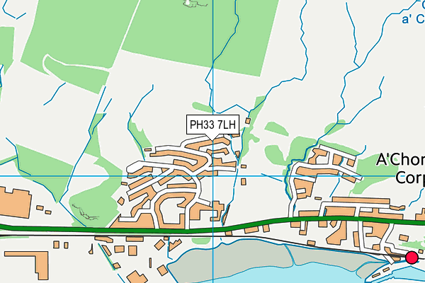 PH33 7LH map - OS VectorMap District (Ordnance Survey)