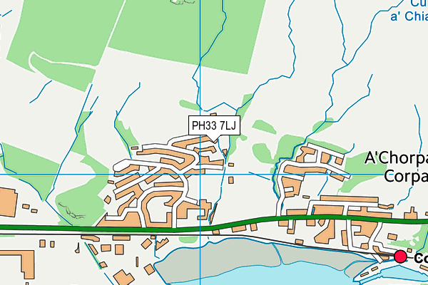 PH33 7LJ map - OS VectorMap District (Ordnance Survey)