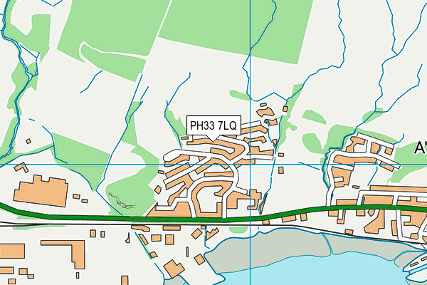 PH33 7LQ map - OS VectorMap District (Ordnance Survey)