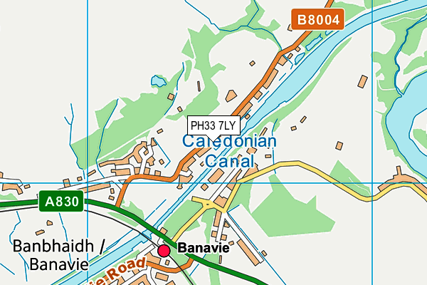 PH33 7LY map - OS VectorMap District (Ordnance Survey)