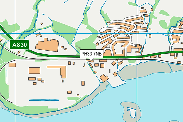 PH33 7NB map - OS VectorMap District (Ordnance Survey)