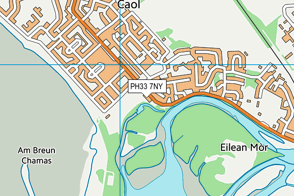 PH33 7NY map - OS VectorMap District (Ordnance Survey)
