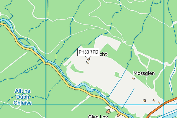 PH33 7PD map - OS VectorMap District (Ordnance Survey)