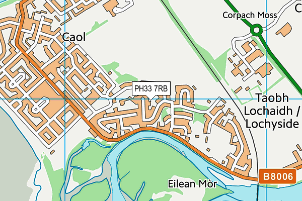 PH33 7RB map - OS VectorMap District (Ordnance Survey)