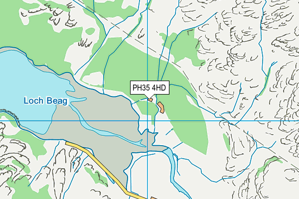 PH35 4HD map - OS VectorMap District (Ordnance Survey)