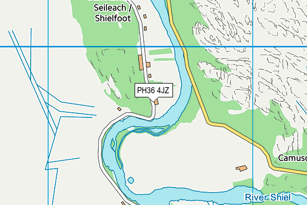 PH36 4JZ map - OS VectorMap District (Ordnance Survey)