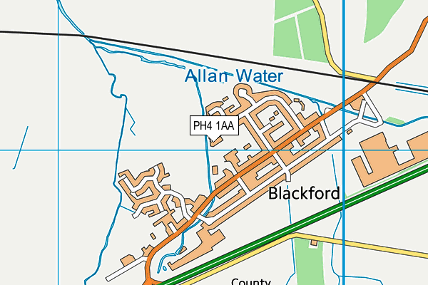 PH4 1AA map - OS VectorMap District (Ordnance Survey)