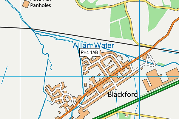 PH4 1AB map - OS VectorMap District (Ordnance Survey)