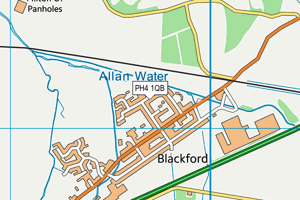 Map of ABERCAIRNEY HOLDINGS LTD at district scale